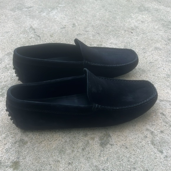 TOD\'S Black Suede Leather Slip on Loafer Shoes Men\'s Size 7.5 main image 6
